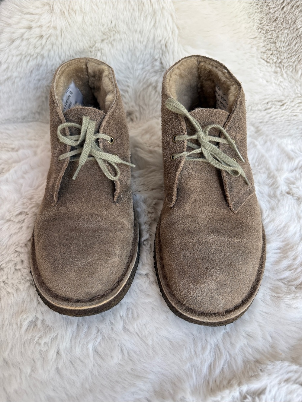 Clarks Men's Suede Chukka Boots in Brown with Light Tan Laces